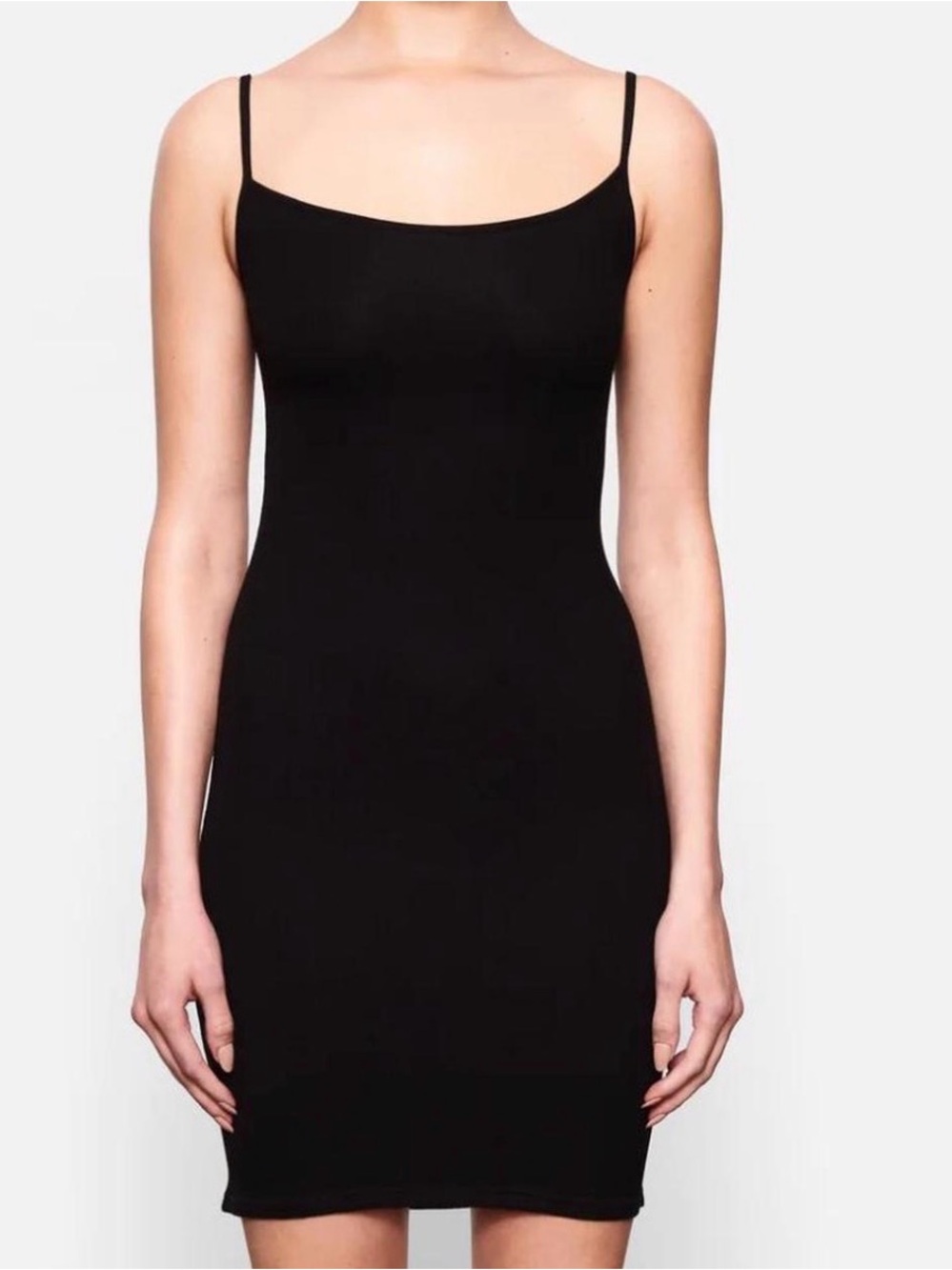 SKIMS mini soft lounge ribbed dress in onyx